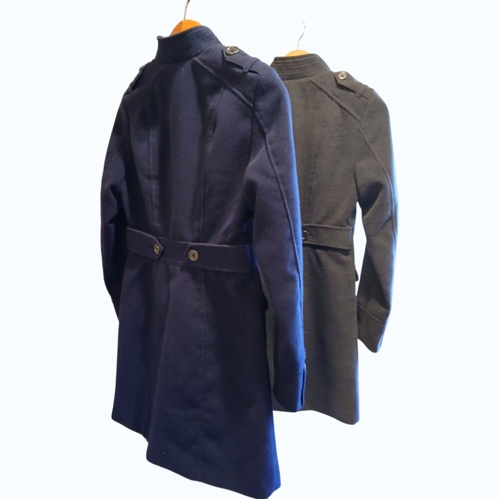 Buy 2 for $35 - Identical H & M Tailored Long Jackets (Dark Gray & Navy) - Picture 4 of 7